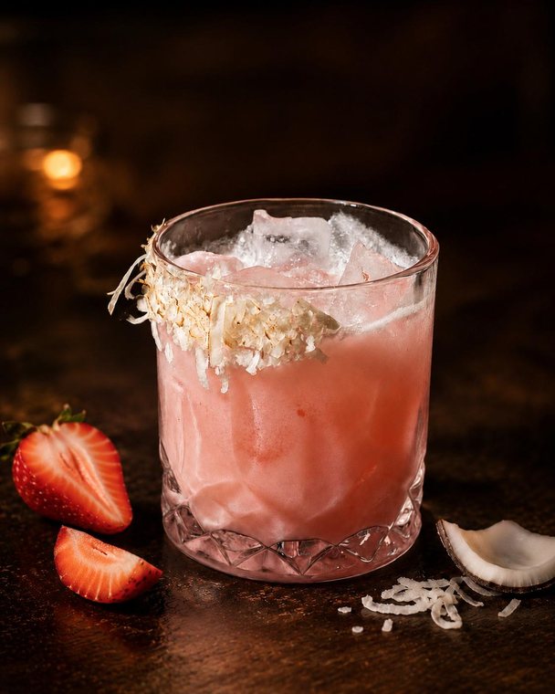 Coral Crush — signature cocktail at Surf Bar Waikiki