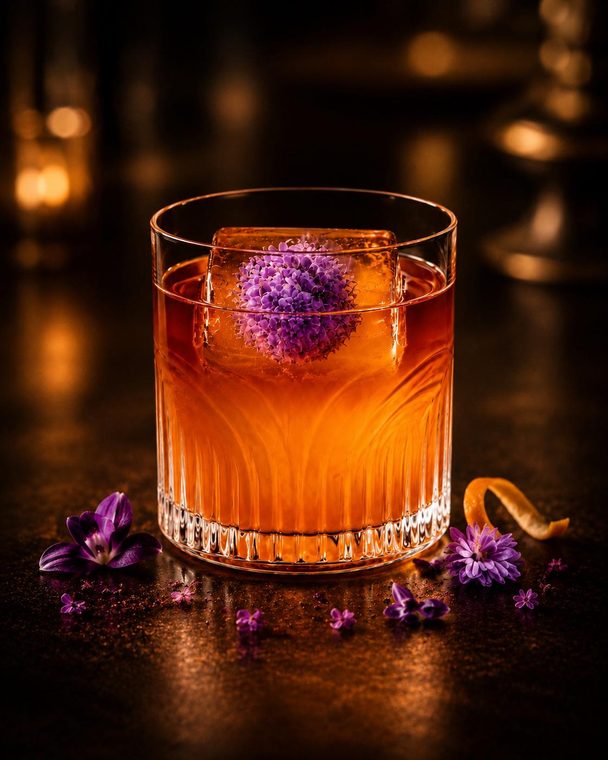 Midnight in Waikiki — signature cocktail at Surf Bar Waikiki
