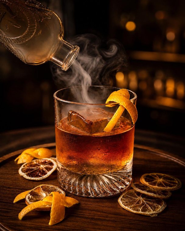 Old Fashioned — signature cocktail at Surf Bar Waikiki