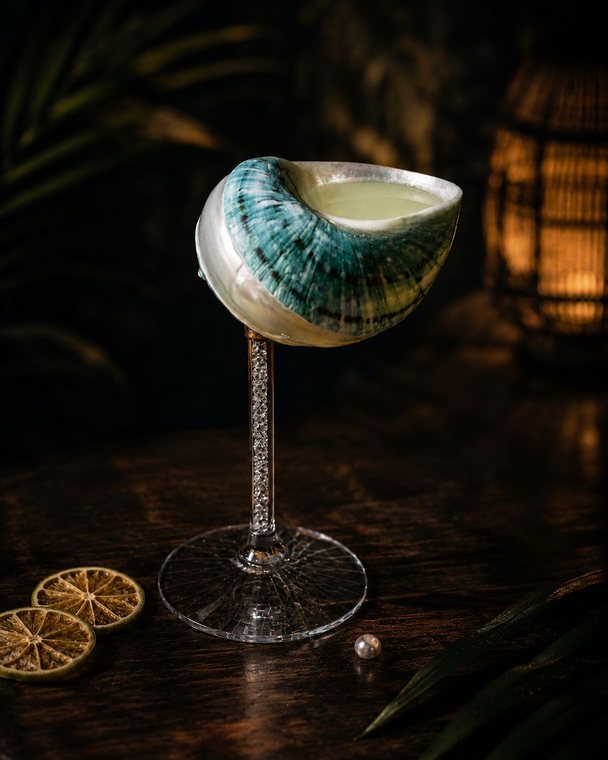 Shell Whisper — signature cocktail at Surf Bar Waikiki