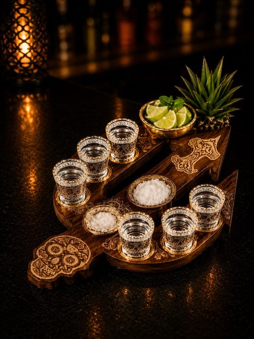 Tequila flight board at Surf Bar Waikiki