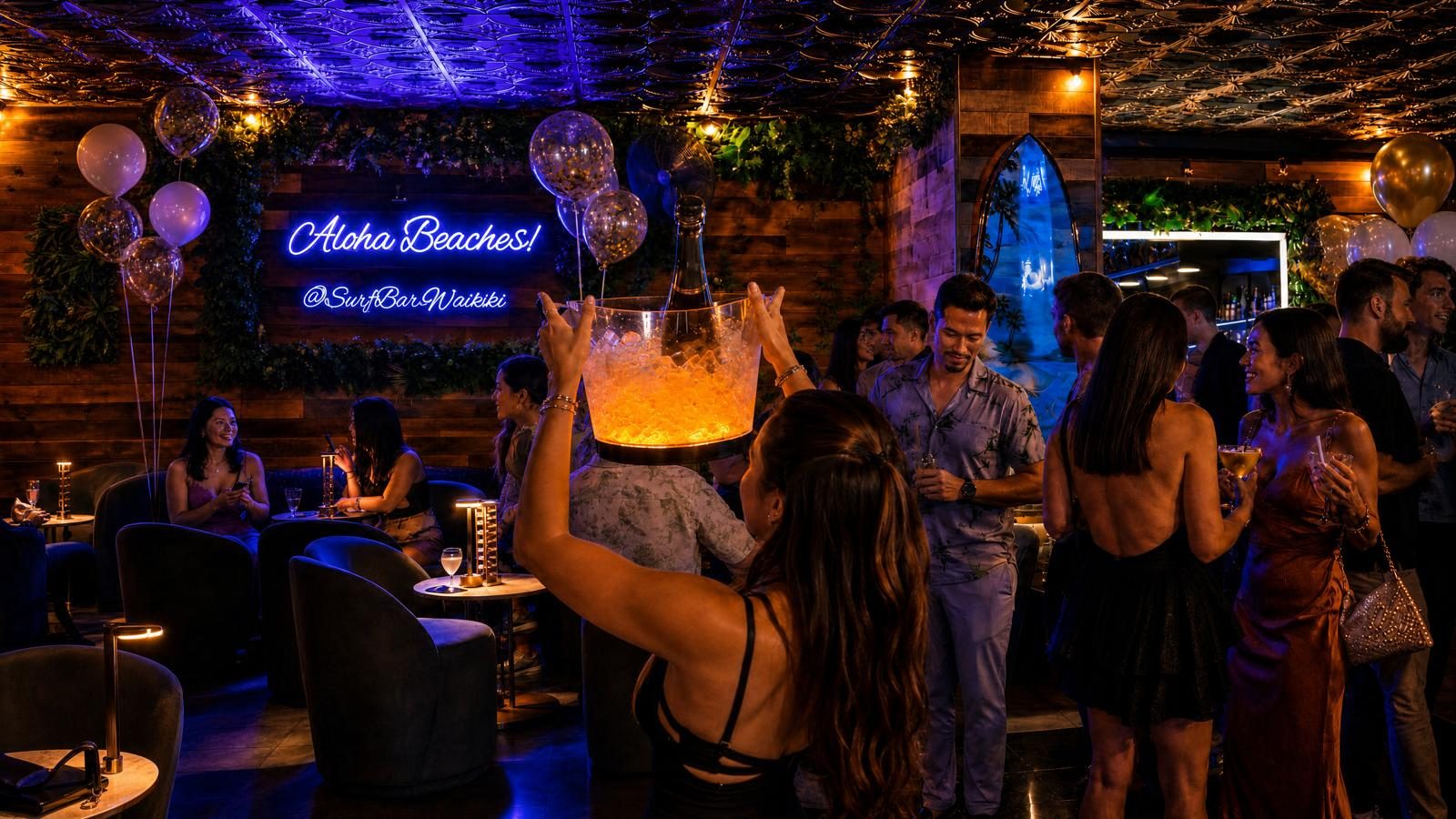 Surf Bar Waikiki TikTok clip